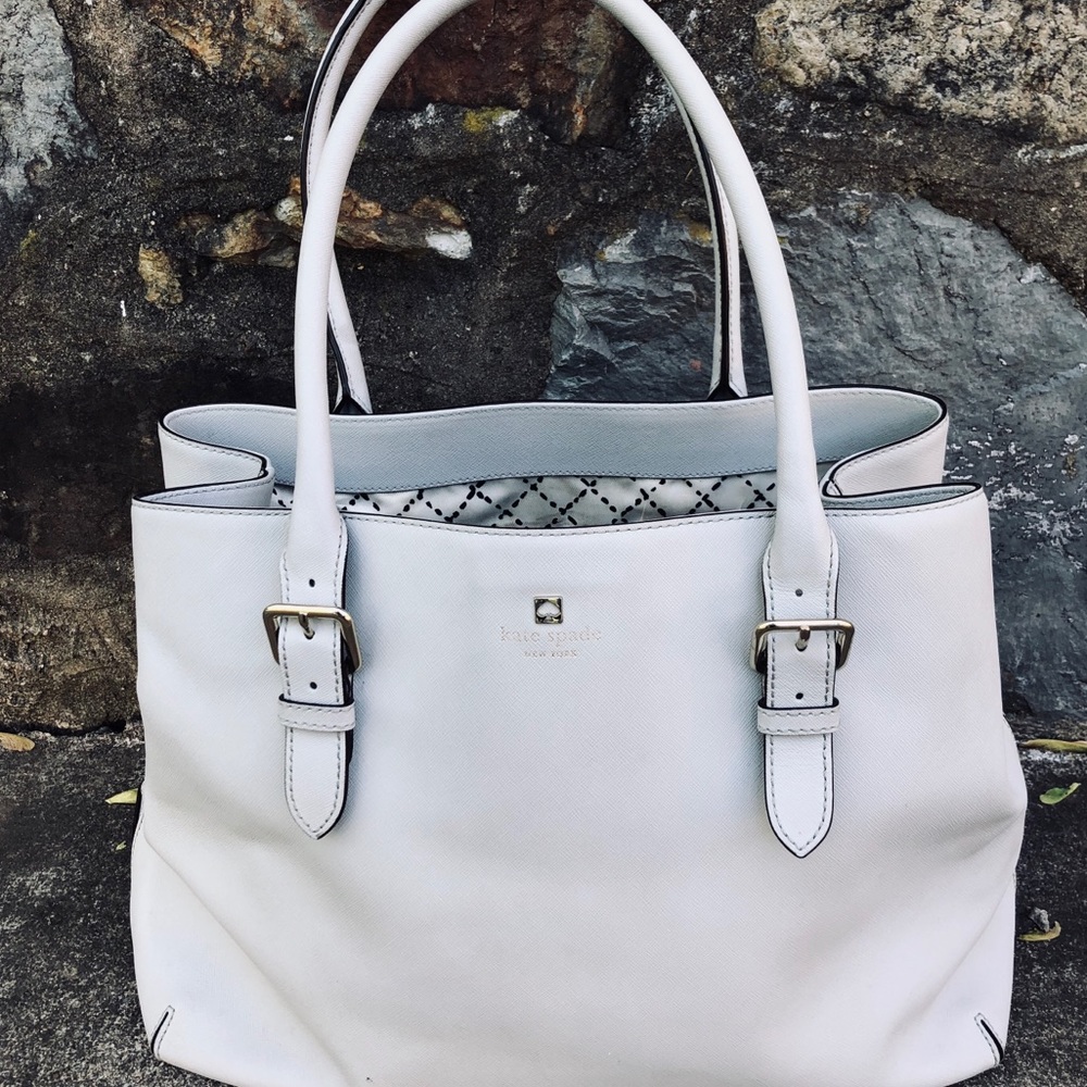 Kate Spade Cream Colored Tote GUC